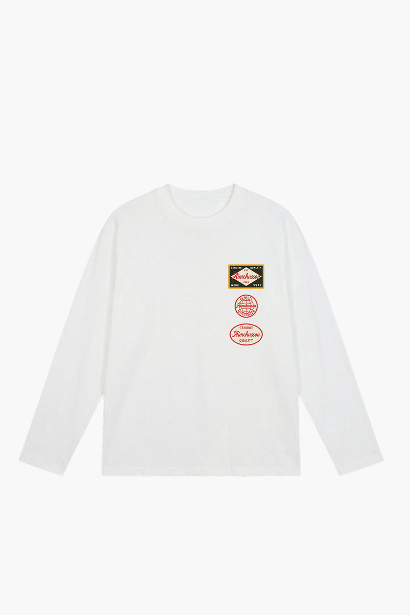 Authentic Work Longsleeve White