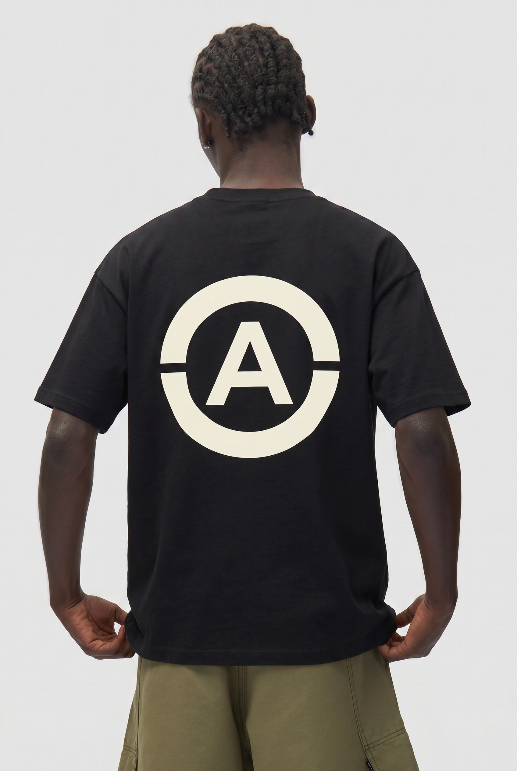 White Mark Tee - Black