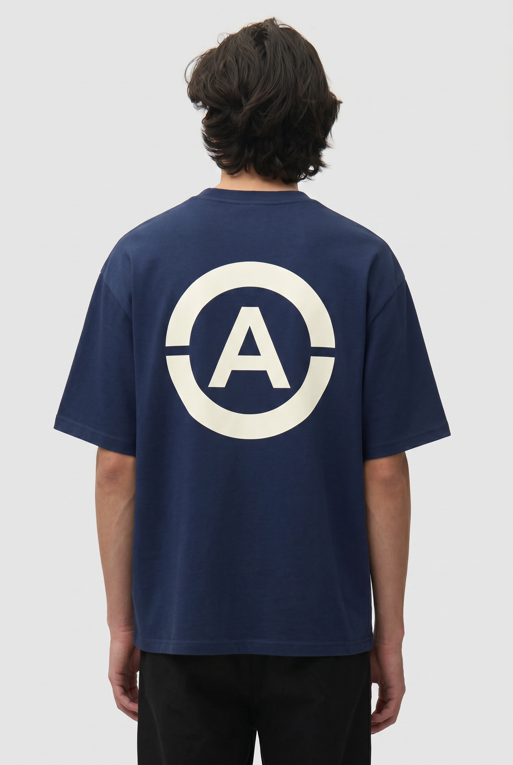 White Mark Tee - Blue
